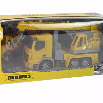 Kranas statybinė transporto priemonė 2.4G R/C geltonas 1:12