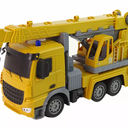 Kranas statybinė transporto priemonė 2.4G R/C geltonas 1:12