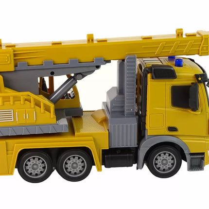 Kranas statybinė transporto priemonė 2.4G R/C geltonas 1:12