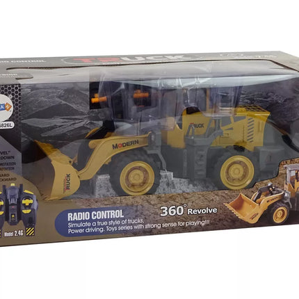 Didelis R/C ekskavatorius krautuvas Nuotoliniu būdu valdomas 360 laipsnių sukimasis LED žibintai