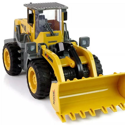 Didelis R/C ekskavatorius krautuvas Nuotoliniu būdu valdomas 360 laipsnių sukimasis LED žibintai