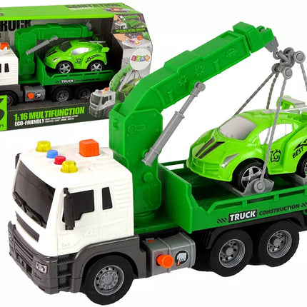 Automobilio transporteris pagalba kelyje Vilkikas 1:16 Žalias garsas šviesos