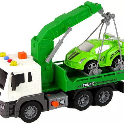 Automobilio transporteris pagalba kelyje Vilkikas 1:16 Žalias garsas šviesos