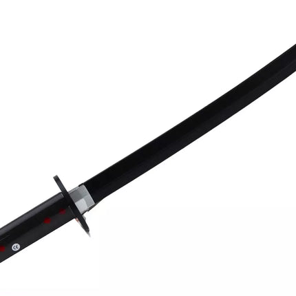 Samurajaus Nichirin kardas su baterijomis, patogi rankena, juodas, su garsu