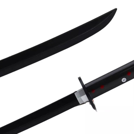 Samurajaus Nichirin kardas su baterijomis, patogi rankena, juodas, su garsu