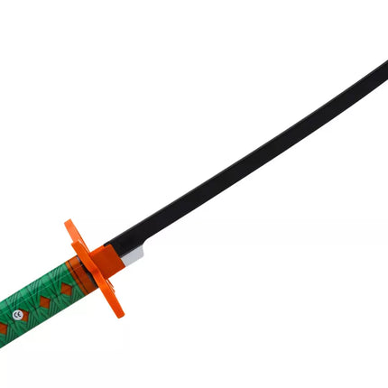 Nichirin samurajaus kardas, maitinamas baterijomis, patogus laikymas, žalias garsas