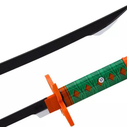 Nichirin samurajaus kardas, maitinamas baterijomis, patogus laikymas, žalias garsas