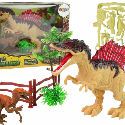 Didysis Juros periodo dinozaurų rinkinys + priedai. Mėgstantiems priešistorinius gyvūnus.