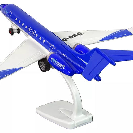 Keleivinis lėktuvas G-650, varomasis, garsas, šviesos, mėlynas