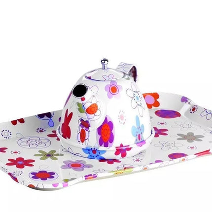 Gražus metalinis arbatos servizo virtuvės rinkinys