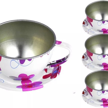 Gražus metalinis arbatos servizo virtuvės rinkinys