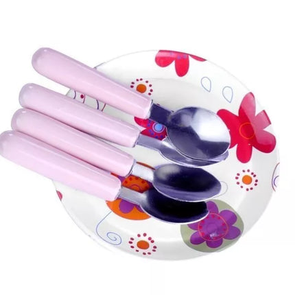 Gražus metalinis arbatos servizo virtuvės rinkinys