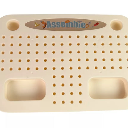 Konstruktorių rinkinys įrankių dėžėje + akumuliatorinis atsuktuvas "DIY TOOL BOX"