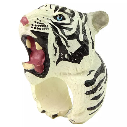 Rankų žiedas edukaciniai gyvūnai Tigras Baltas