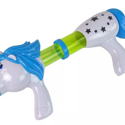 Minkštų kamuoliukų šaudyklė Vienaragis Mėlyna Rožinė