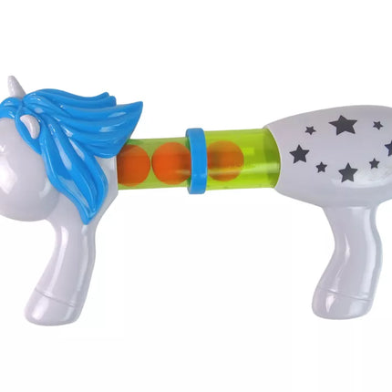 Minkštų kamuoliukų šaudyklė Vienaragis Mėlyna Rožinė