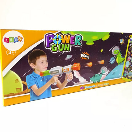 Taikinys žaidimui Šautuvas Putplasčio kamuoliukai Lenta