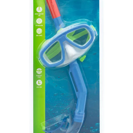 Nardymo kaukė su vamzdeliu Bestway 24018, tamsiai mėlyna