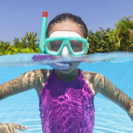 Nardymo kaukė su mėlynuoju vamzdeliu Bestway 24018