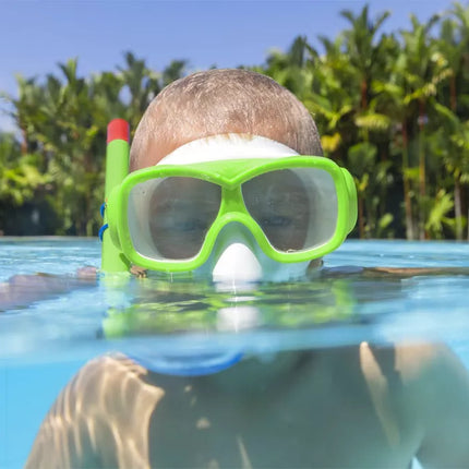 Nardymo rinkinys kaukė, vamzdelis, plaukmenys žalias Bestway 25019