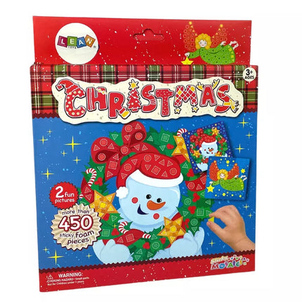 Mozaikos "pasidaryk pats" rinkinys Kalėdoms - priklijuojamas sniego senis, angelas