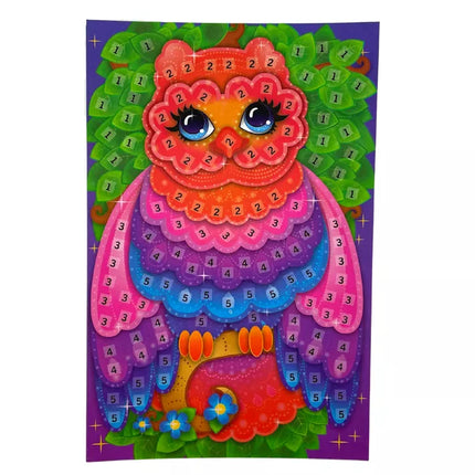 „Pasidaryk pats“ spalvotas mozaikinis pelėdos rinkinys