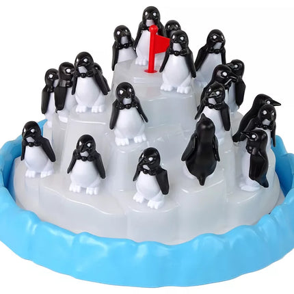 Šeimos žaidimas „Penguinai lipa ant ledo“