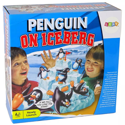 Šeimos žaidimas „Penguinai lipa ant ledo“