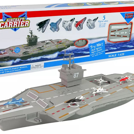 Lėktuvnešio reaktyviniai lėktuvai 5 vnt., su garsais ir šviesomis