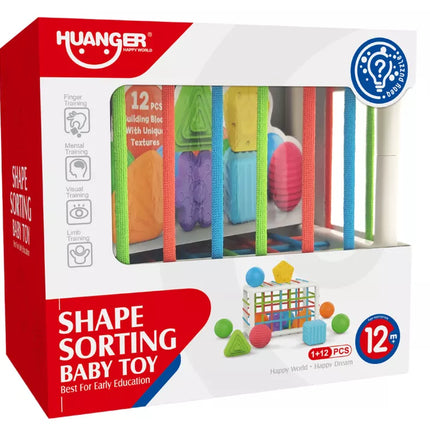 Lankstus kubo formos kamuoliukų rūšiavimo rinkinys kūdikiams