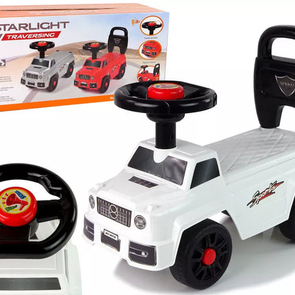 Car Rider QX-5500 - 2 garso signalų atlošas, baltas