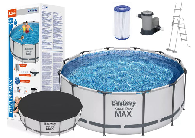 Karkasinis baseinas sodui 366 x 122 cm Bestway 56420