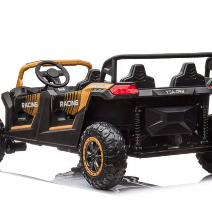 Akumuliatorinis bagis A033 4x4 24V, aukso spalvos