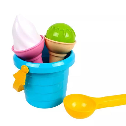 Ledų rinkinys smėliui Mėlynas kibirėlis Šaukštas 5736