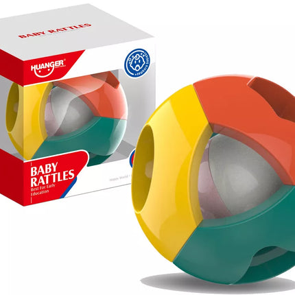 Barškutis kamuoliukas kūdikiams, įvairių spalvų