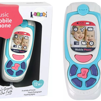 Mokomasis vaikiškas mobilusis telefonas Melody Blue