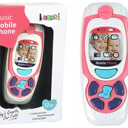 Mokomasis vaikiškas mobilusis telefonas Melody Pink