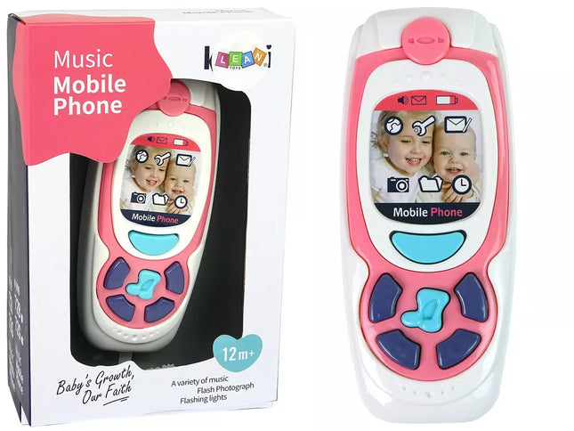 Mokomasis vaikiškas mobilusis telefonas Melody Pink