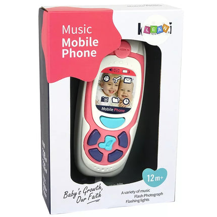 Mokomasis vaikiškas mobilusis telefonas Melody Pink