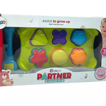 Edukacinis dvipusis plaktukas, rūšiuoklis, kaladėlės, formos