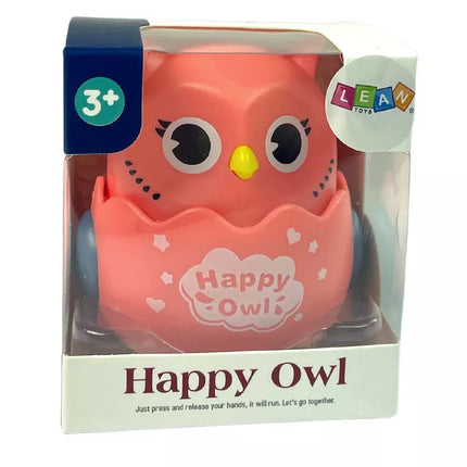 Sensorinis žaislas kūdikiams Pelėda rožinė