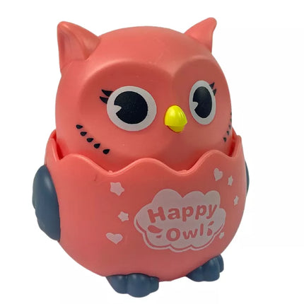 Sensorinis žaislas kūdikiams Pelėda rožinė