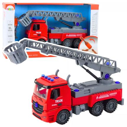 Raudonas ugniagesių automobilis – pasidaryk pats atsuktuvas