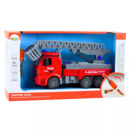 Raudonas ugniagesių automobilis – pasidaryk pats atsuktuvas