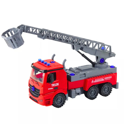 Raudonas ugniagesių automobilis – pasidaryk pats atsuktuvas