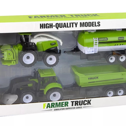 Ūkio transporto priemonių rinkinys Traktorius Kombainas Cisterna Puspriekabė