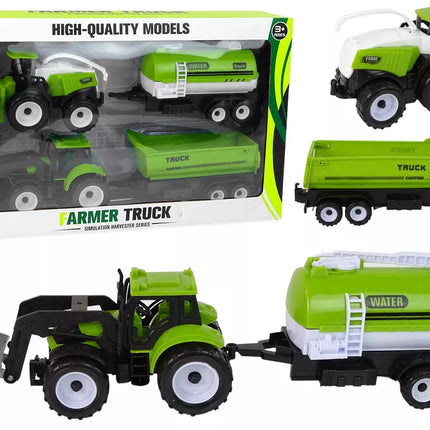 Ūkio transporto priemonių rinkinys Traktorius Kombainas Cisterna Puspriekabė