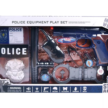 Policijos rinkinys su garso ir šviesos efektais STORM ACTION 10 dalių