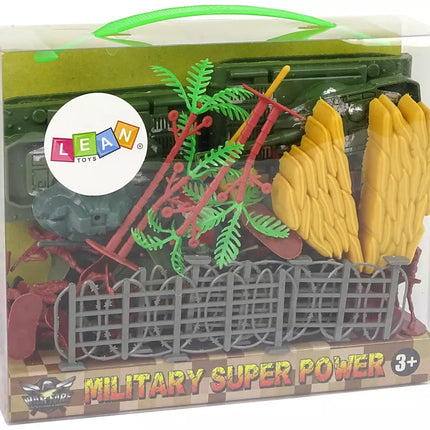 Didelis karinis rinkinys, kareiviai ir tankai