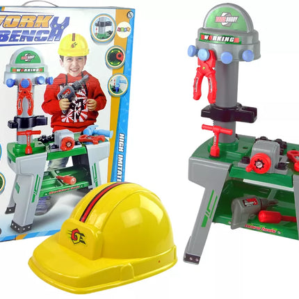 Didelės "pasidaryk pats" dirbtuvės + Priedai  Dirbtuvių stalas